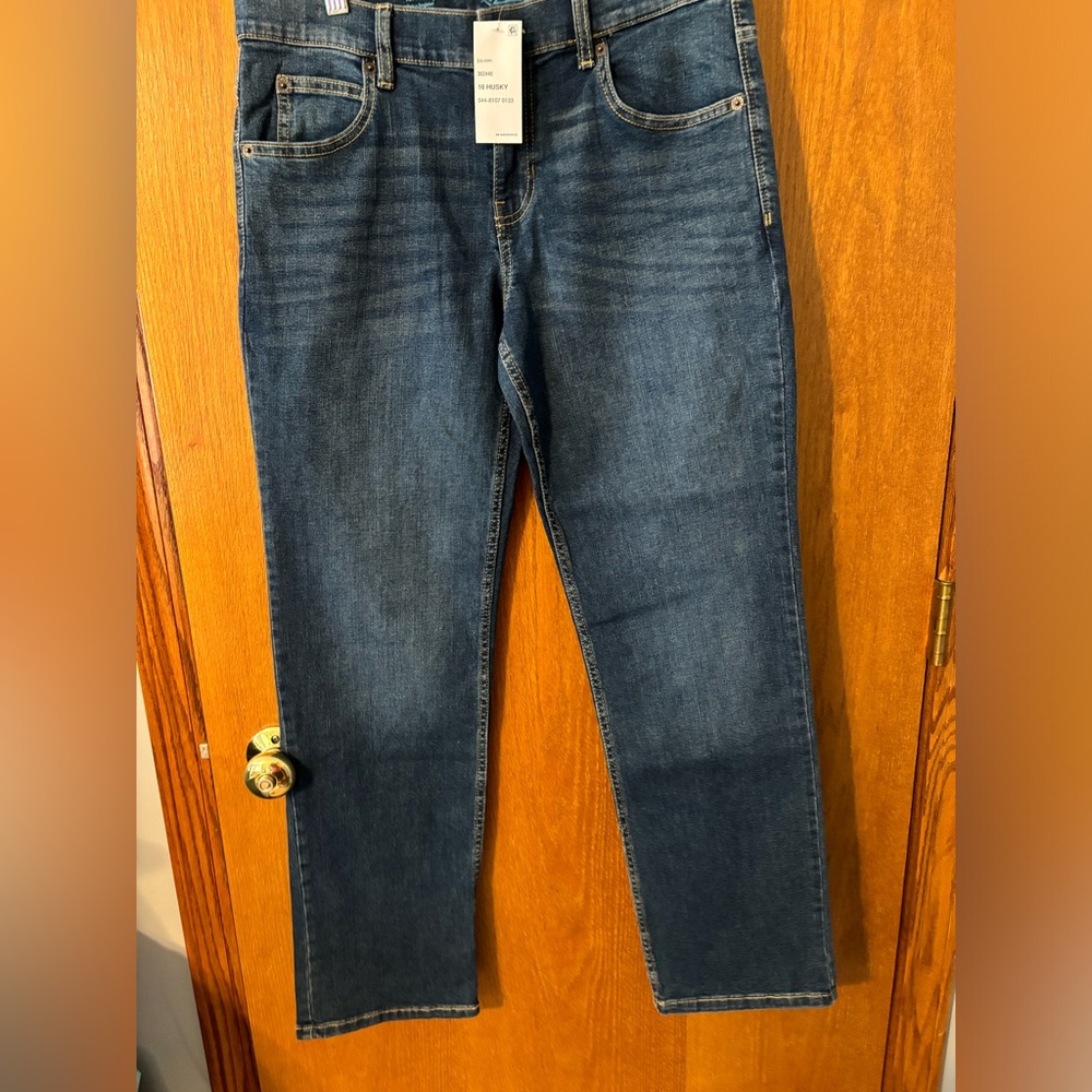 THERE ABOUTS DENIM JEANS BOYS 16 Husky NWT‎ Adjustable Waist